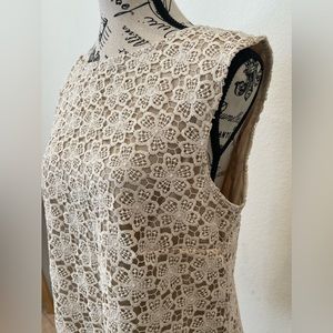 H&M lace cream blouse